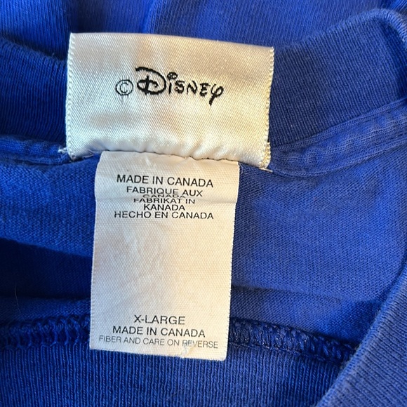 Y2K Disney millennium Celebrate The Future Hand in Hand Blue T-Shirt size XL - Picture 7 of 8